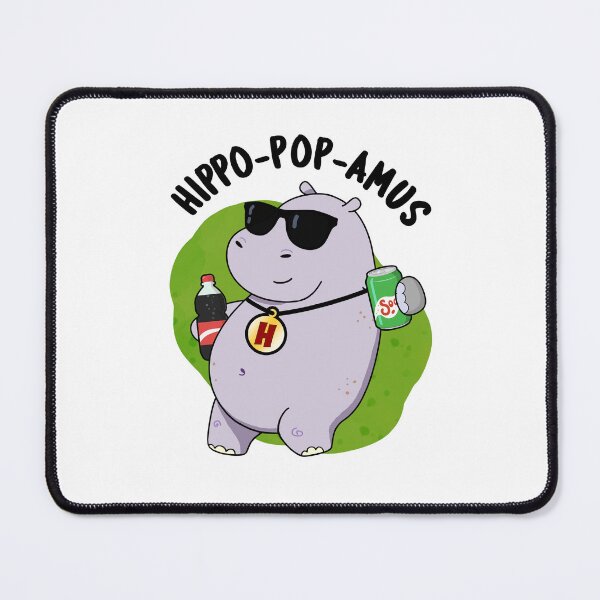 Item preview, Hippo-pop-amus Soda Pop Funny Hippo Puns designed and sold by punnybone.