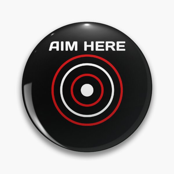 Item preview, Aim Here Darts Players Bullseye Target Shooting Club  designed and sold by lhkmmo44.
