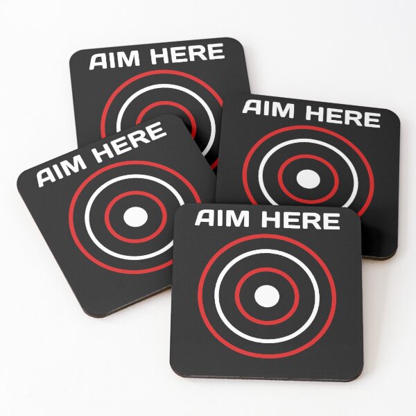 Item preview, Aim Here Darts Players Bullseye Target Shooting Club  designed and sold by lhkmmo44.
