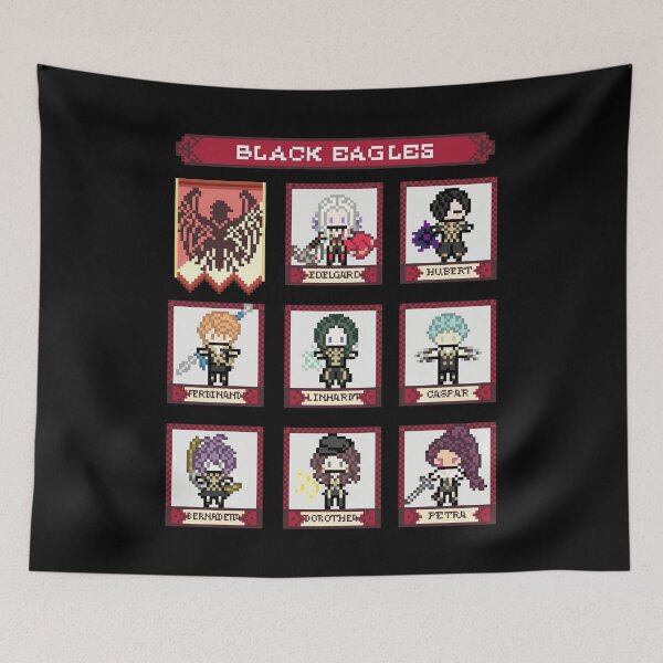 Item preview, Mens Womens Fire Emblem Three Houses Black Eagles House Pixel Parody Funny Fans designed and sold by VanKim.