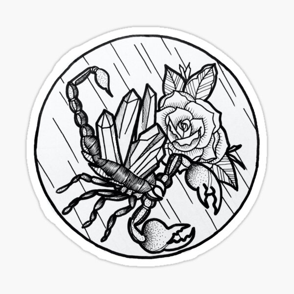 Free: Tumblr Rose Rock Scorpion Aesthetic Retro Flower Art - Scorpion Rose  Drawing - nohat.cc