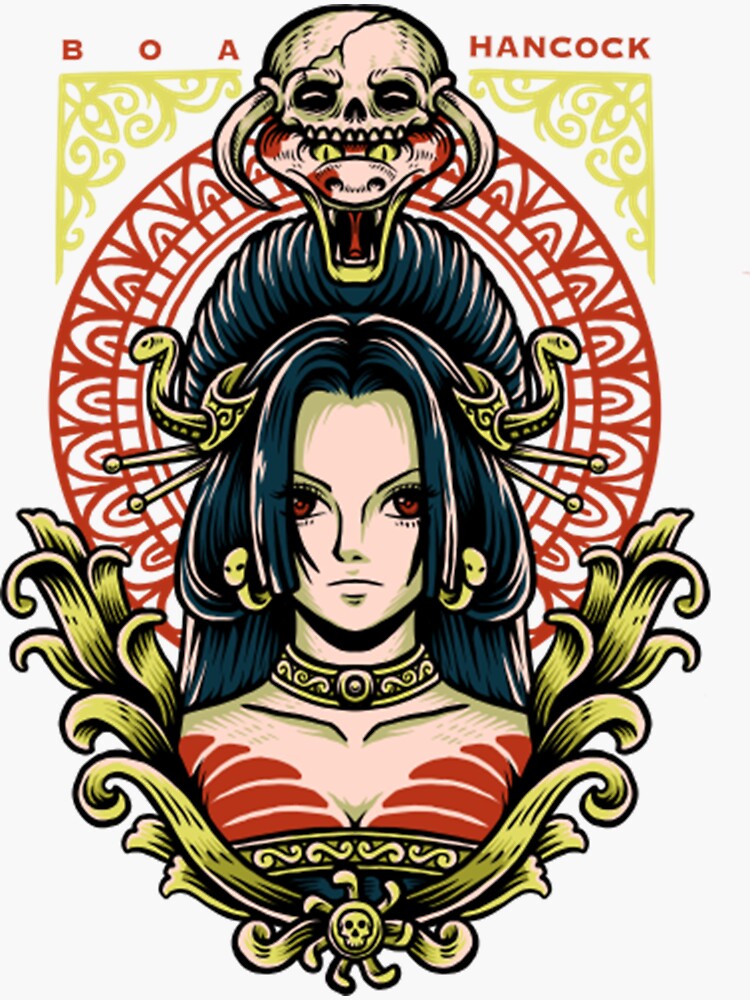 Boa Hancock One Piece Anime T Shirt Sticker For Sale By Rosiebruen Redbubble 9063