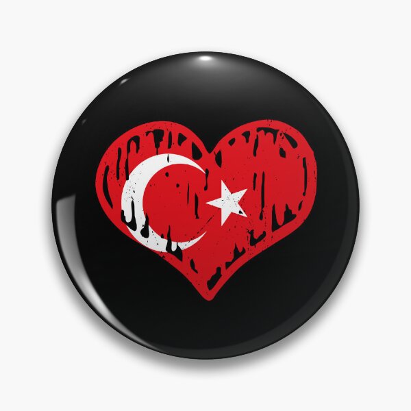 Artikelvorschau, Turkey Flag Heart Love entworfen und verkauft von rafaeltto.