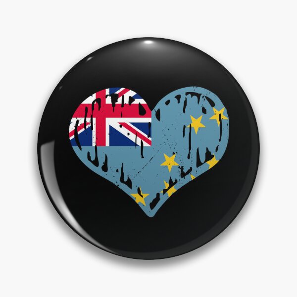Item preview, Tuvalu Flag Heart Love designed and sold by rafaeltto.