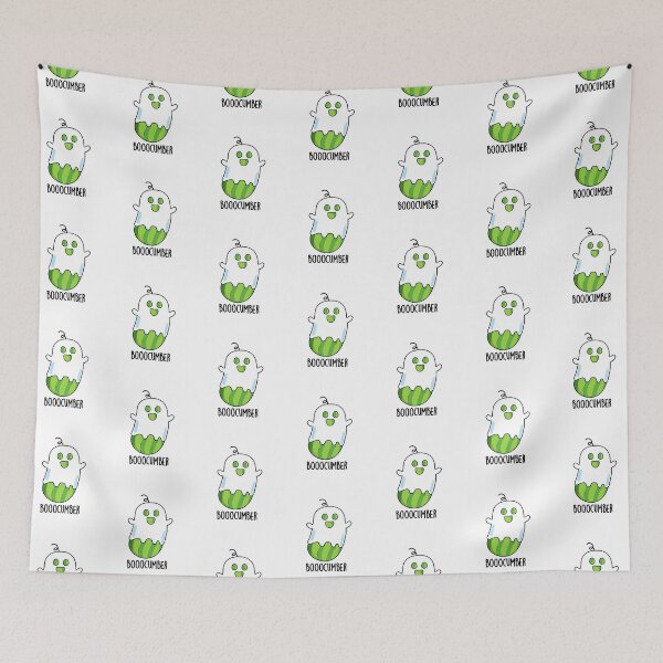 Item preview, Booocumber Ghost Funny Cucumber Puns  designed and sold by punnybone.