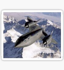 SR-71B Blackbird in flight. Sticker