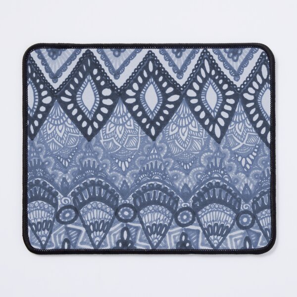Item preview, Patterned Leaves in Indigo designed and sold by GDiEDesigns.