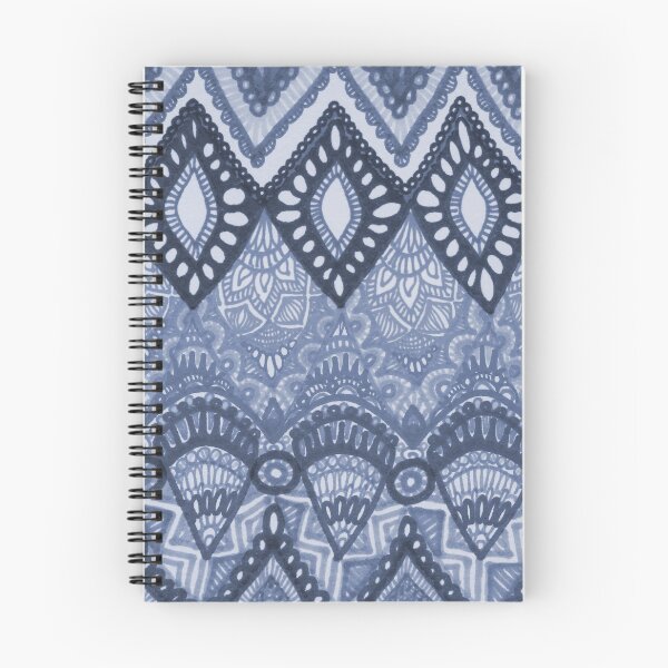 Item preview, Patterned Leaves in Indigo designed and sold by GDiEDesigns.