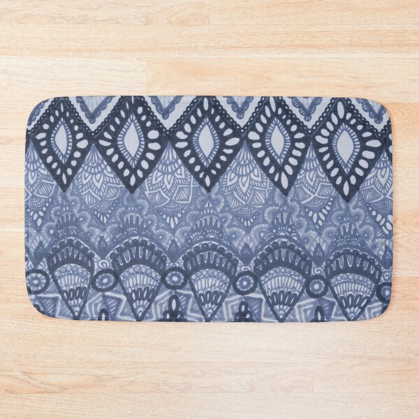 Item preview, Patterned Leaves in Indigo designed and sold by GDiEDesigns.