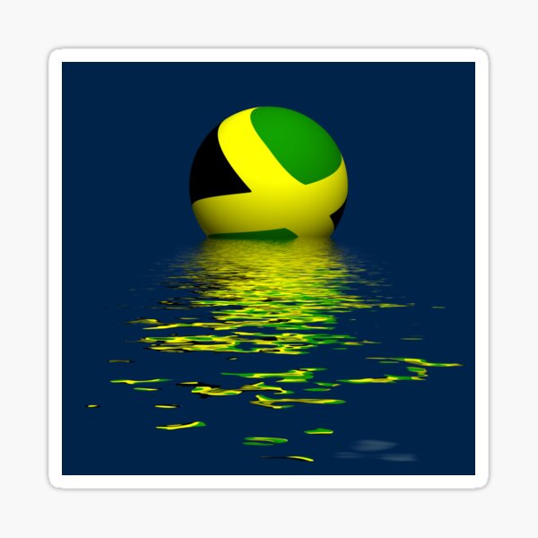Jamaica rising/setting Sticker