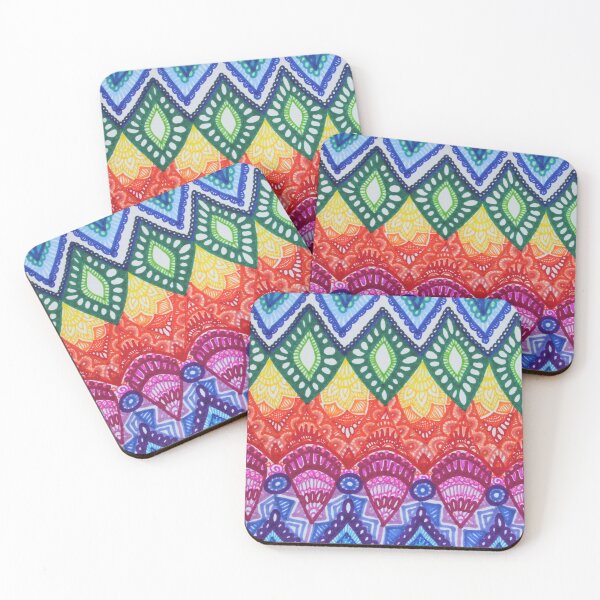 Item preview, Rainbow Patterned Leaves designed and sold by GDiEDesigns.