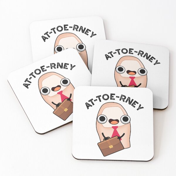 Item preview, At-toe-rney Attorney Funny Toe Puns  designed and sold by punnybone.