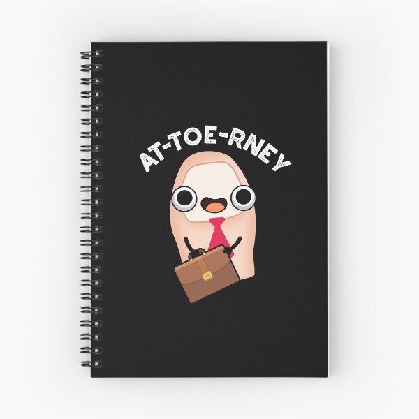 Item preview, At-toe-rney Attorney Funny Toe Puns (Dark BG) designed and sold by punnybone.