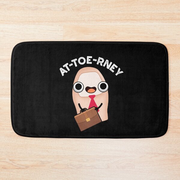 Item preview, At-toe-rney Attorney Funny Toe Puns (Dark BG) designed and sold by punnybone.