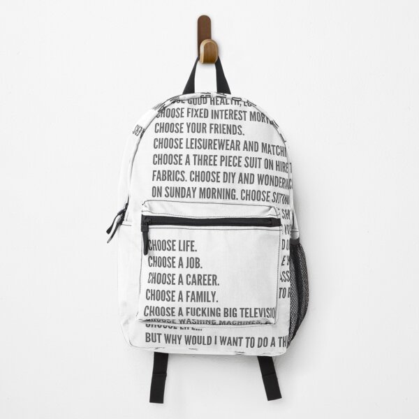 Item preview, Choose life quote without heroin bold type portrait design designed and sold by WordStruggle.