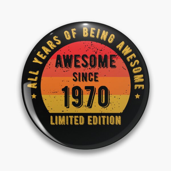 Item preview, Awesome Since 1970 - 52th Birthday Gift  designed and sold by ChicGraphix.