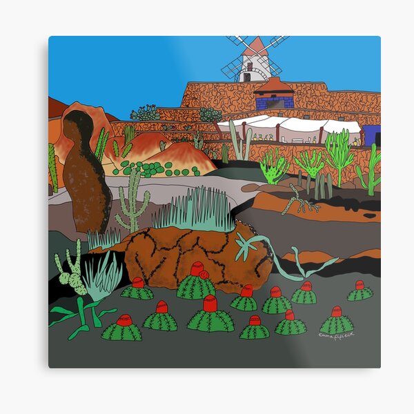 Item preview, Cactus Garden Lanzarote Canary Islands Spain Spanish Art designed and sold by emmafifield.