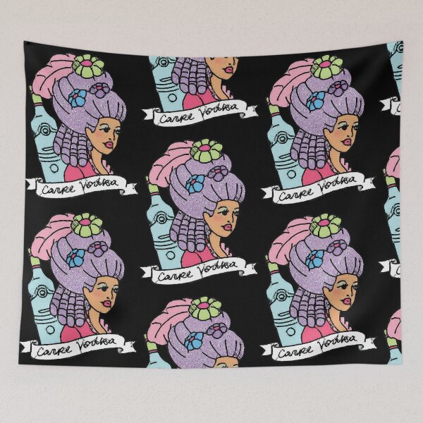 Item preview, Carpe Vodka French Sassy Antoinette Napoleon Drunk Print  designed and sold by DebbieKin39722.