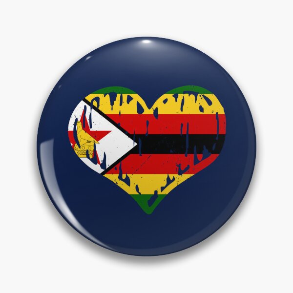Item preview, Zimbabwe Flag Heart Love designed and sold by rafaeltto.