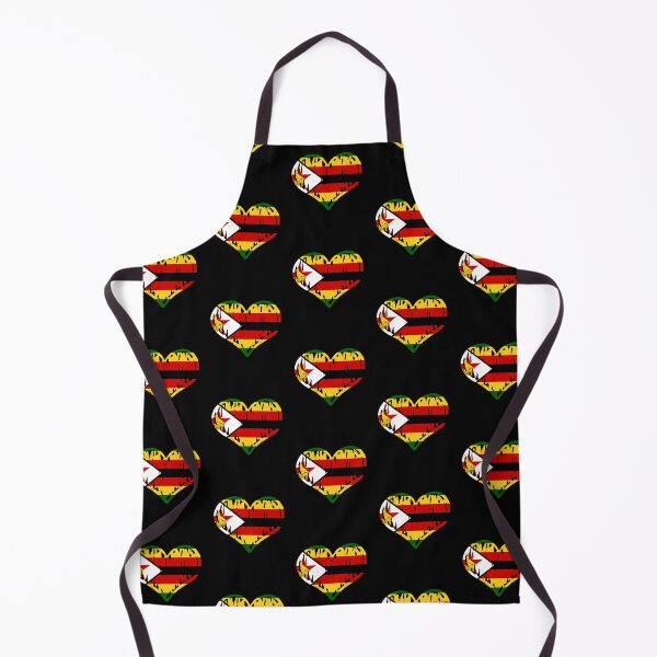 Item preview, Zimbabwe Flag Heart Love designed and sold by rafaeltto.
