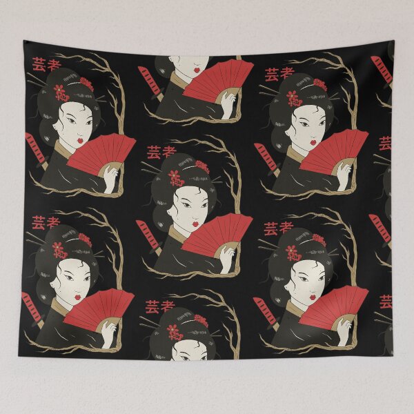 Aperçu de l'œuvre ILLUSTRATION DE GEISHA créée et vendue par MichelleC17118.