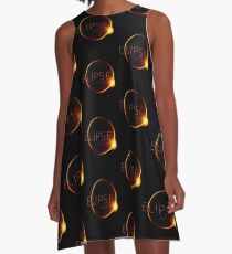 Sonnenfinsternis, Total Eclipse, 2017 Eclipse A-Linien Kleid