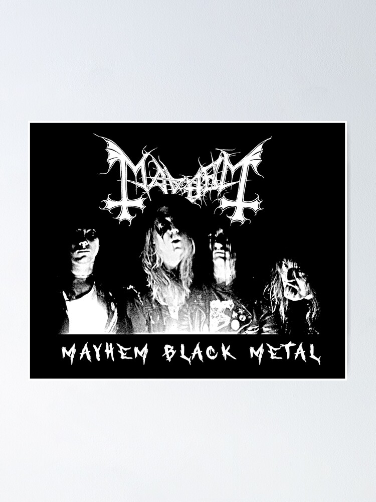 Mayhem Black Metal Poster