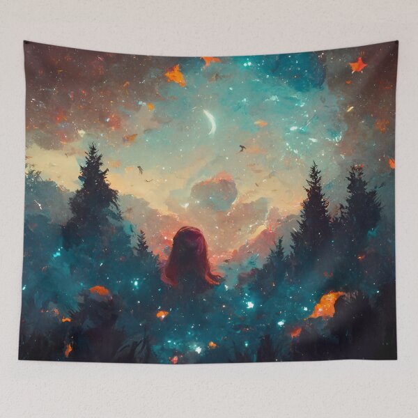 Item preview, Flickering Galaxies and Merging Realities designed and sold by MythicPrompts.