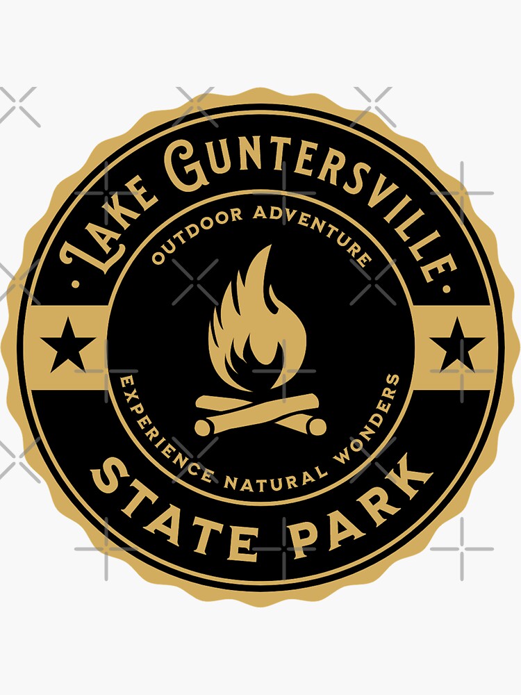 "Camping Lake Guntersville State Park Alabama" Sticker for Sale by
