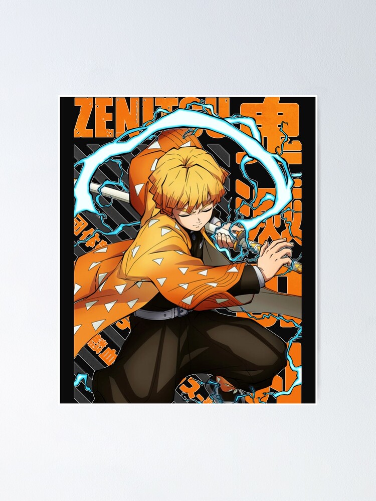 Kimetsu No Yaiba Agatsuma Zenitsu Poster For Sale By Robbinleonard Redbubble 4371