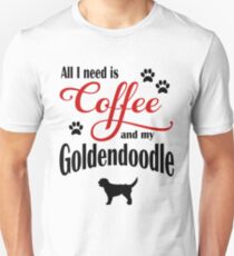 Coffee and my Goldendoodle Unisex T-Shirt