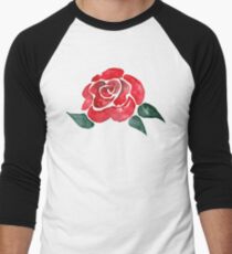 Awesome ROSE - watercolor Men's Baseball ¾ T-Shirt