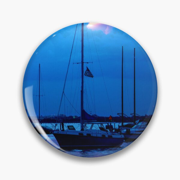 Item preview, MARITIME #26 - Anchored Sailboats Awaiting Approaching Storm Clouds designed and sold by DEL-Productions.