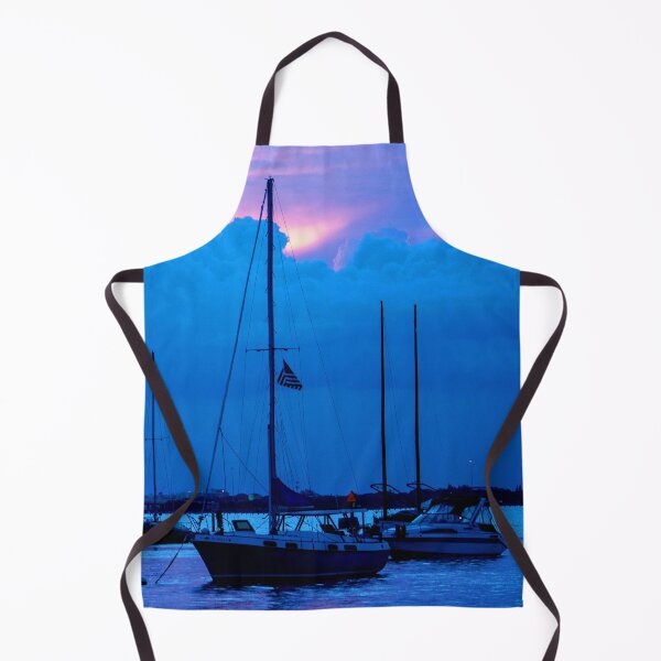Item preview, MARITIME #26 - Anchored Sailboats Awaiting Approaching Storm Clouds designed and sold by DEL-Productions.