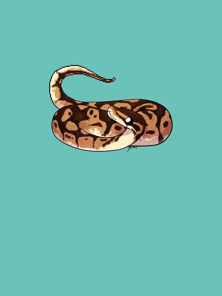 Thumbnail 3 of 3, Scarf, Ball Python 8-Bit designed and sold by MircPalumbo.