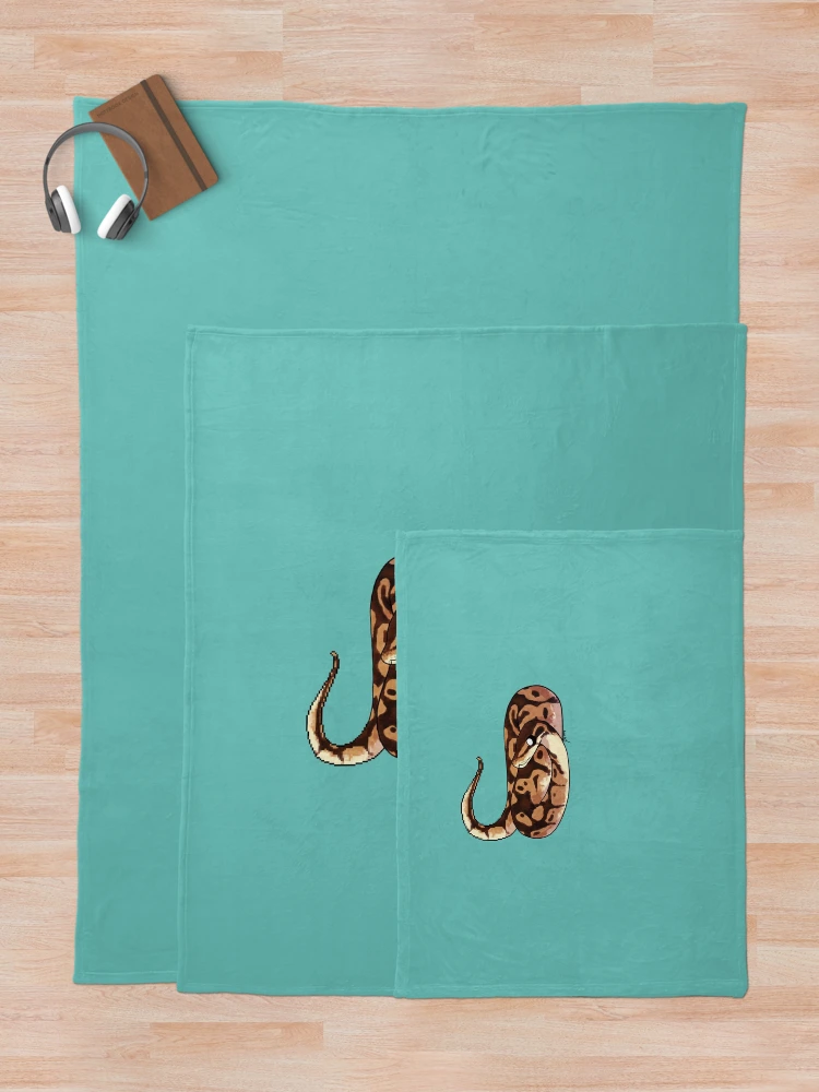 Thumbnail 5 of 6, Throw Blanket, Ball Python 8-Bit designed and sold by MircPalumbo.