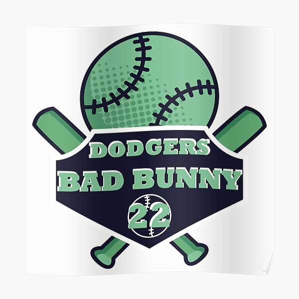 Bad Bunny LA Dodgers SVG, Bad bunny dodgers svg, Bad Bunny LA svg