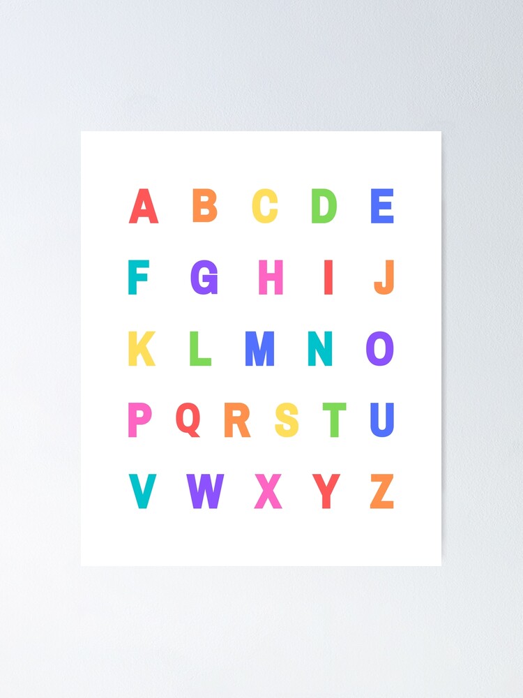 Colorful Alphabet Poster