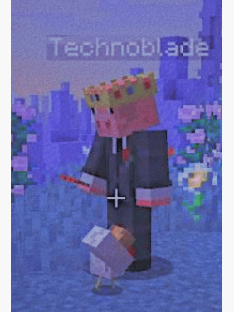 King Technoblade Never Dies - Minecraft Art Board Print for Sale