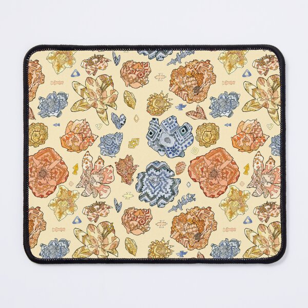Item preview, Earth Toned Geometric Flowers designed and sold by MariaOglesbyArt.