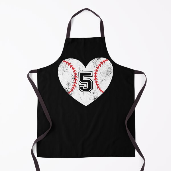 Item preview, Baseball Heart Jersey Number 5 designed and sold by AdventureTee.