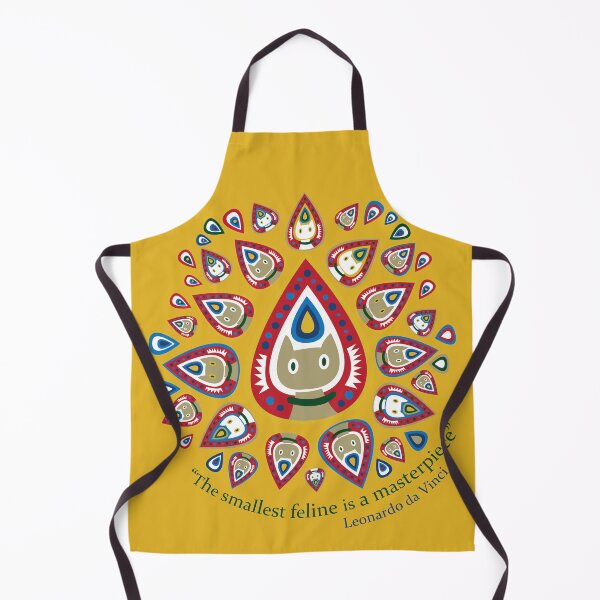 Item preview, Feline Masterpiece (pawsley) sobre mostaza designed and sold by Julia Marshall Felix.
