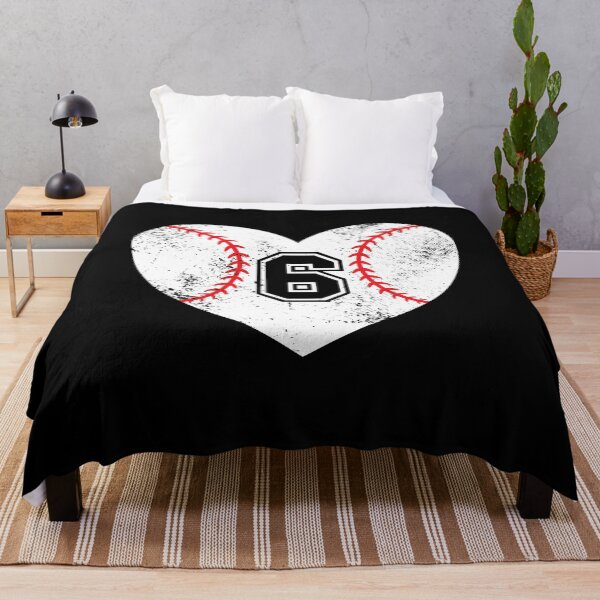 Item preview, Baseball Heart Jersey Number 6 designed and sold by AdventureTee.