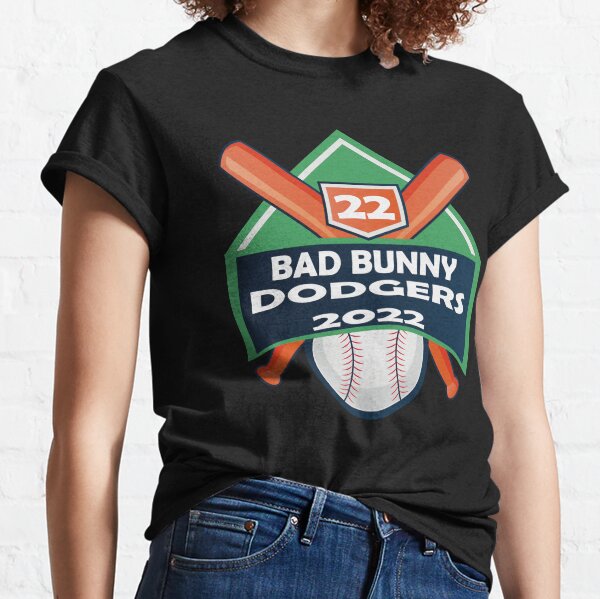 Bad Bunny Dodgers Baseball Player Meme Trending Unisex T-Shirt