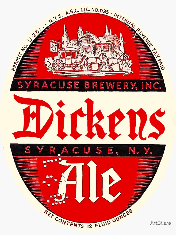 "Vintage Beer Label" Sticker for Sale by ArtShare Redbubble