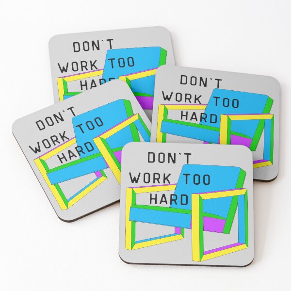 Item preview, Don't Work Too Hard Neon Armchair designed and sold by Pink Ribbon.