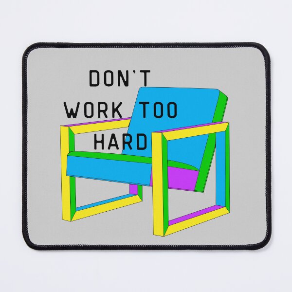 Item preview, Don't Work Too Hard Neon Armchair designed and sold by Pink Ribbon.