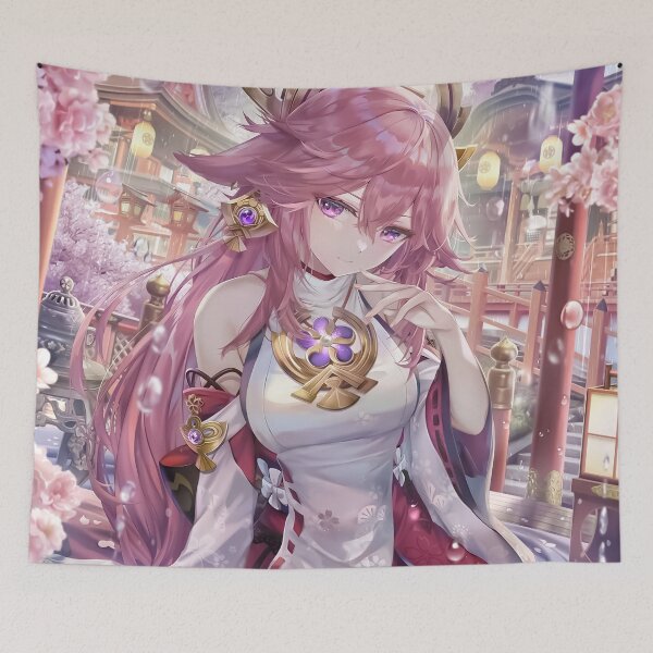 Item preview, Yae Miko Genshin Impact Anime Fanart designed and sold by Antoniotiffani.