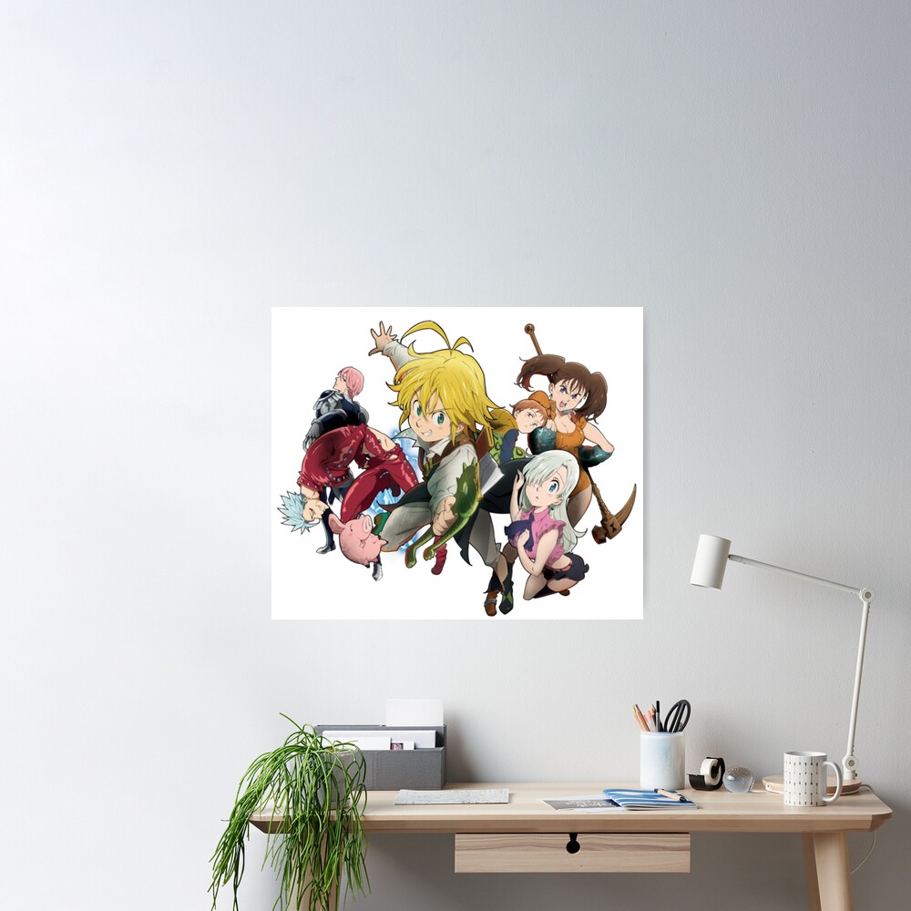 Quadro Poster Nanatsu No Taizai The Seven Deadly Sins Anime