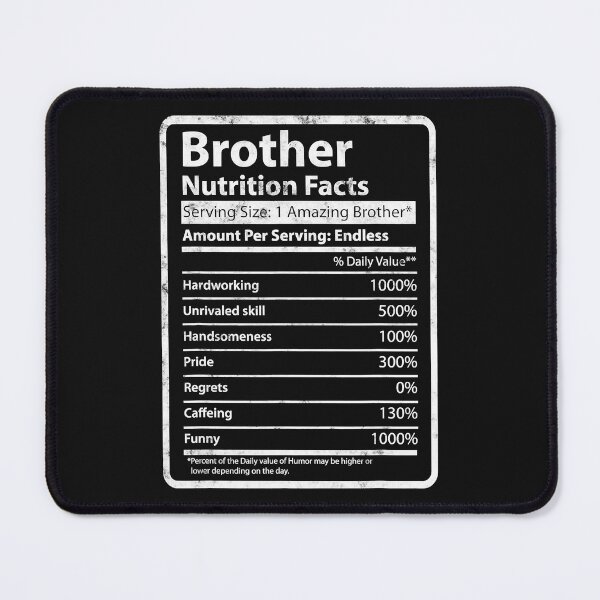 Item preview, Brother Nutrition Facts Father's Day Gift for Funny Brother designed and sold by lhkmmo44.